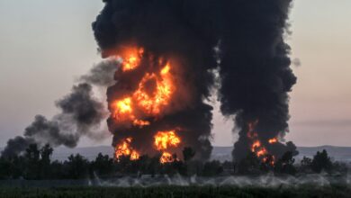 حريق في مصفاة شمك بأربيل يوقف العمليات مؤقتًا