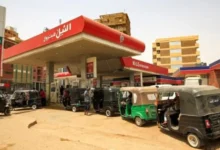 محطة وقود في السودان