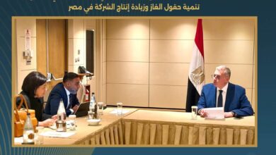 مصرتيبحث مع أركيوس إنرجي تسريع تنمية حقول الغاز وزيادة الإنتاج في مصر